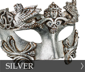 Venetian Masquerade Mask Color Silver